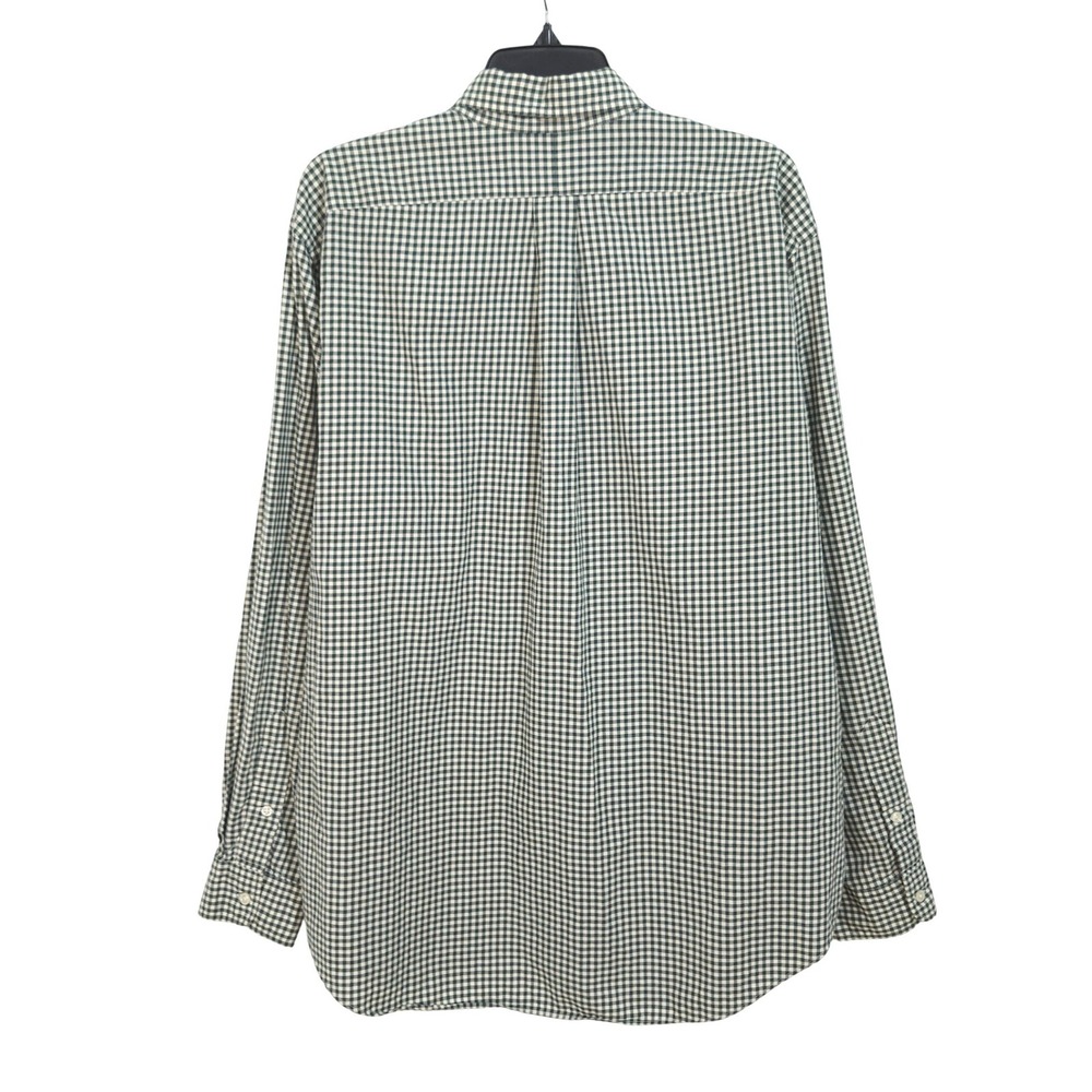 Ralph Lauren Gingham Check Long Sleeve Button Down Shirt XL Classic Fit Green - Picture 3 of 9